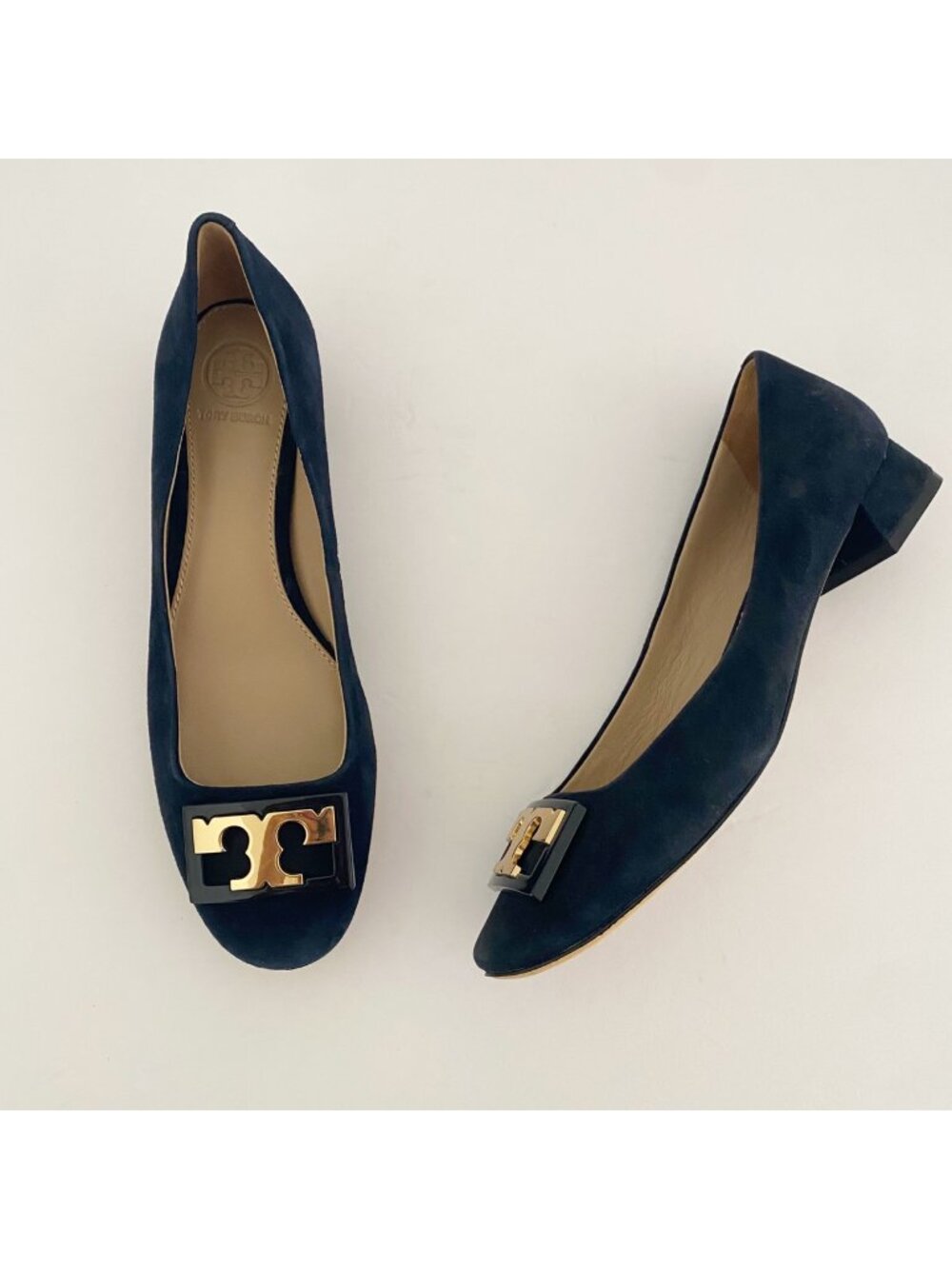 Tory Burch Gigi Heels Pumps Shoes Blue